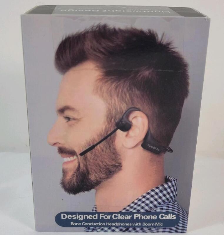 As New - MastJust SuperQ3 Pro Bone Conduction Hardphones w/Boom Mic .