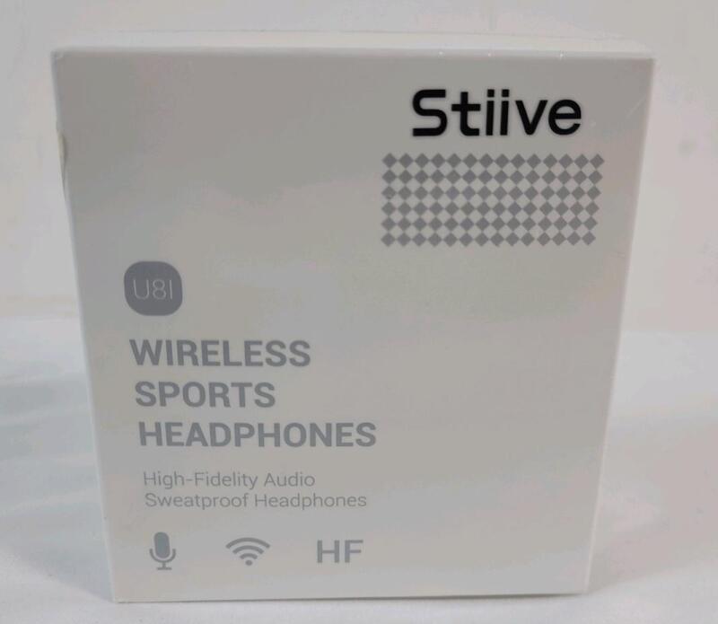 New - Stiive Wireless Bluetooth Sports Headphones - High-fidelity Audio Sweatproof Headphones . Sealed