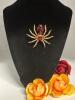 Elegant Spider Brooch Luxurious Alloy with Red & Black Inlay Accents, Sparkling Rhinestones Approximately 2.4 x 2&rsquo;&rsquo; stock photo added - 3
