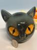 New Modern Black Cat Head Statue Elegant Marble-like Glossy Resin Sculpture with Golden Eyes & Black Marble Texture Approximately 3.15 x 3.15&rsquo;&rsquo; stock photos added - 4