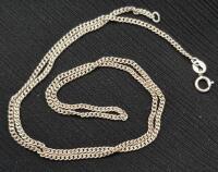 Vintage 18" Long Stamped Sterling Chain Necklace