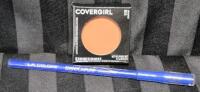 2 New Eye Makeup Cover Girl Exhibitionist Velvet Mono Eye Shadow Poppin 3.7g & L.A. Colors Eyeliner Cobalt 1.8g