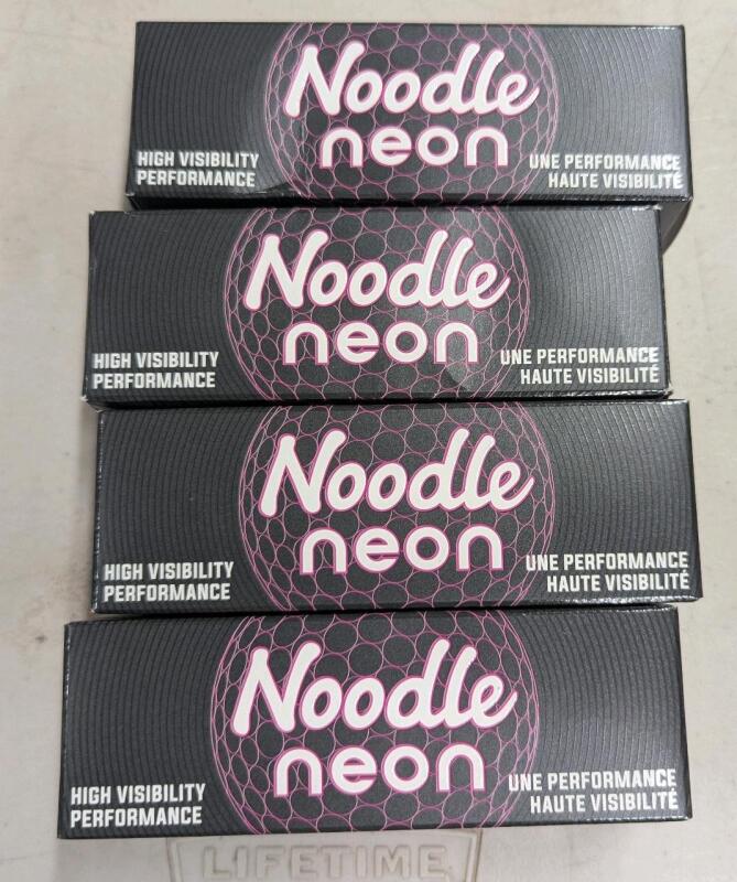 12 New Taylor made Noodle Neon Golf Balls.