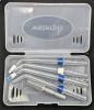 2 As-New WATERPIK Water Flossers Cordless Advanced 2.0, 1 Charger, 2 Bases, 4 Tips, Case & Carry Bag - 2