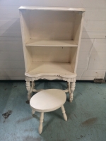 Vintage Small Cabinet and Foot Stool