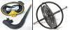 EXPAN Divetopia Tempered Glass Diving Mask (7" &times; 4") With 18.8 Stainless Rim & 15" Long Fujian Snorkle + Vintage Gyroscope 4"