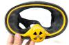 EXPAN Divetopia Tempered Glass Diving Mask (7" &times; 4") With 18.8 Stainless Rim & 15" Long Fujian Snorkle + Vintage Gyroscope 4" - 2