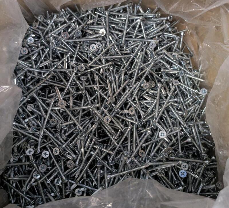 500+ New Protwist Darts. Self Drill - Zinc Plated Drywall Screws. 1 7/8" Long