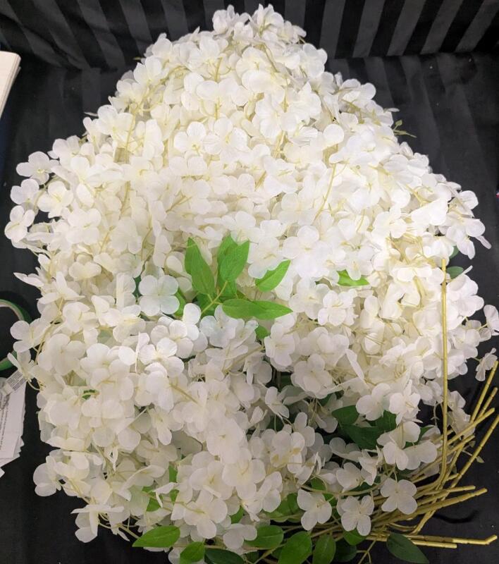 10+ As New Sprigs of Artificial Flowers. Each approximately 40" Long with stem.