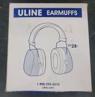 As New - U-Line Earmuffs , NRR 28 dB . Model # S-20706BL