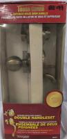 As New Tough Guard Double Brass Handle Set.