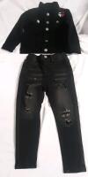 New Kids Button Shirt & Ripped Jeans