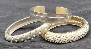3 Vintage Hinged/Cuff Bracelets