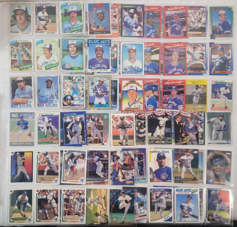 1978 - 2023 Toronto Blue Jays MLB Baseball Trading Card Singles , 81 Trading Cards