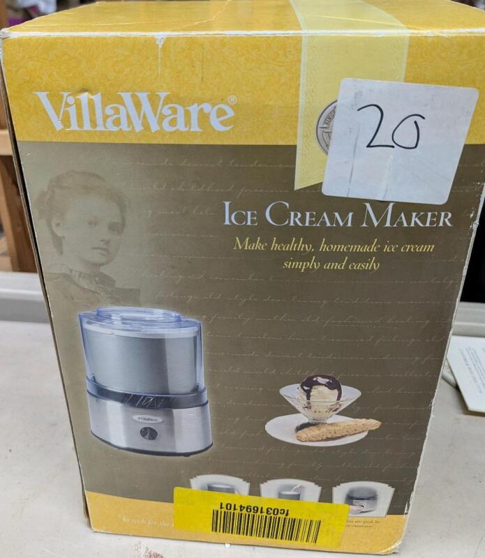 As New VillaWare Ice Cream Maker.