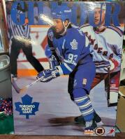 Vintage Toronto Maple Leafs Gilmour Print on Plaque Board. 16" by 20"