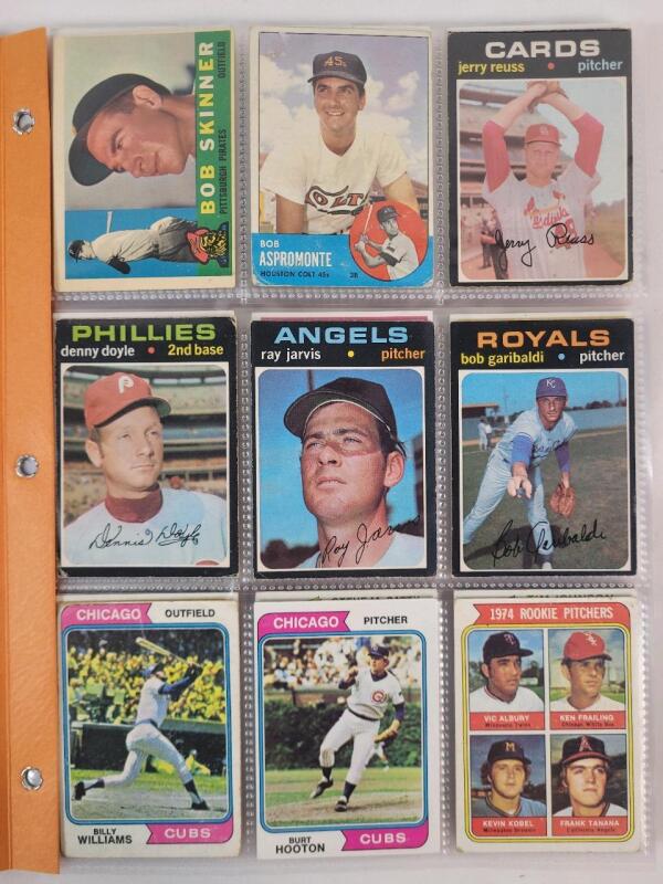 1960, 1963 & 1971-1991 Topps MLB Baseball Trading Card Singles , 108 Trading Cards