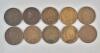 1896 - 1905 USA Indian Head One Cent Pennies . 1896, 1897, 1898, 1899, 1900, 1901, 1902, 1903, 1904, and 1905 . Consecutive Years . Ten (10) Coins .