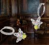 Demure Stamped S925 Small Firefly Hoop Earrings with Firefly Drop Approximately 1&rsquo;&rsquo; drop - 2