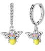 Demure Stamped S925 Small Firefly Hoop Earrings with Firefly Drop Approximately 1&rsquo;&rsquo; drop - 3