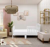As New Lennox Furniture Toddler Bed Florence White. Matress Not Included. See photos for dimensions.