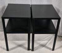 2 IKEA Metal End Tables 14.5 x 11 x 18"
