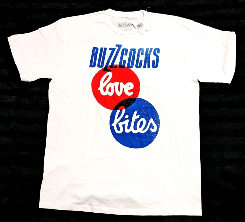 New BUZZCOCKS Love Bites T-Shirt (Size XL)