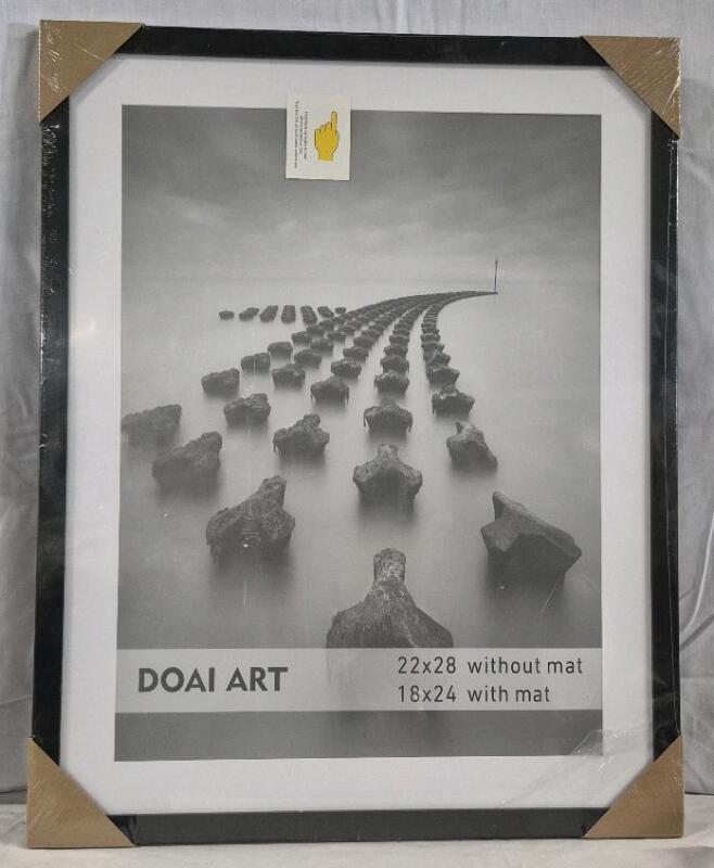 New Doai Art Picture Frame 22 x 28" W/out Mat & 18 x 24" w/ Mat