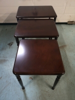 Lovely Vintage Nesting Tables - Dark Wood