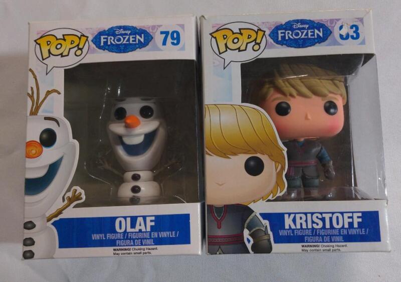 New Funko Pop! Olaf #79 and Kristoff #83 from Disney's Frozen