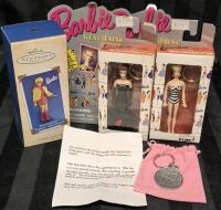 Vintage 1995 Barbie Keychains & 2003 Barbie Hallmart Keepsake Ornament