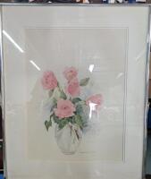 Vintage Singed Framed Watercolour by Magdalena Titian-Philip. 21.5 by 26