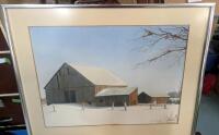 Vintage Framed Watercolour by B.Chapman. 16" by 20"