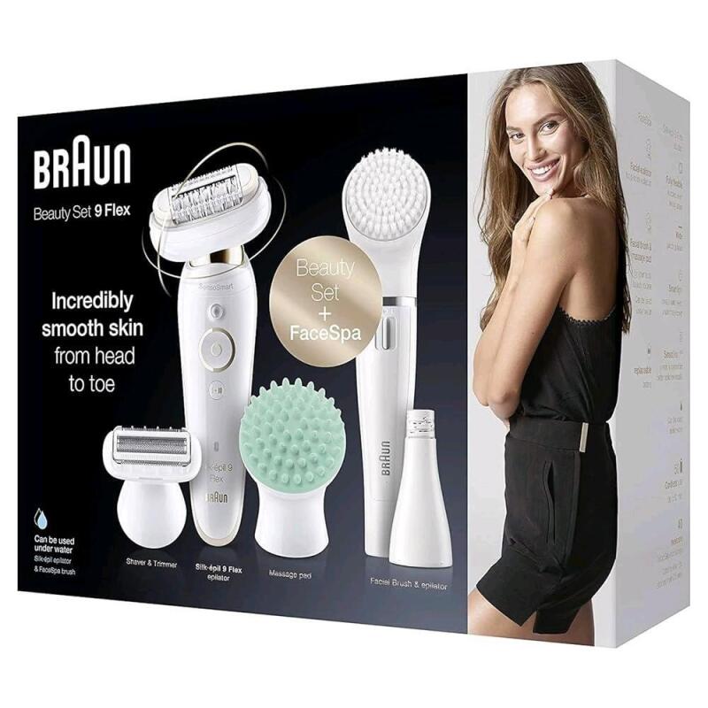 New Sealed Braun Silk-&eacute;pil 9 Flex Beauty Set, Retails for $300