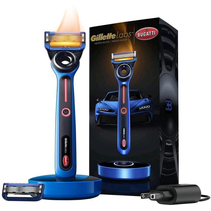 New Sealed GilletteLabs Heated Razor for Men, Bugatti Limited Edition Starter Kit, Retails for $175
