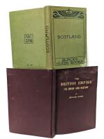 2 Antique Hardcover Books: [1922] THE BRITISH EMPIRE Its Origin and Destiny by Edward Byers with Stamped Envelope (Book Post) & [1910] Black's Guide Books : SCOTLAND with Maps & Advertisements