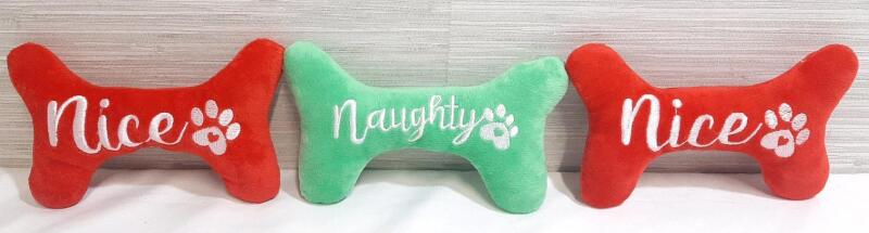 3 New Fuzzy Dog Toys | 7" Long