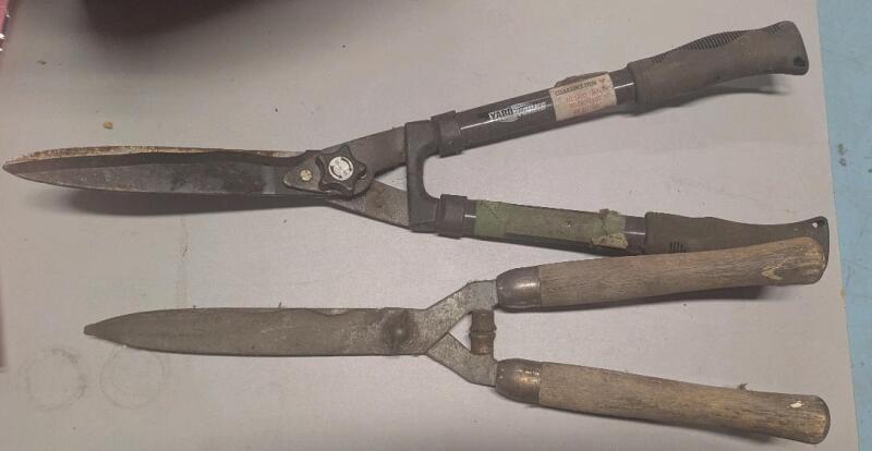 2 Hedge Trimmers. Longest 24" Long.