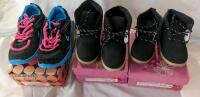 3 New Pairs of Kids Shoes. Sizes 1x 4 and 2 x 26