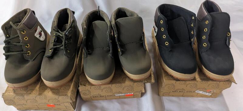 3 New Kids Boots. Sizes 34-36