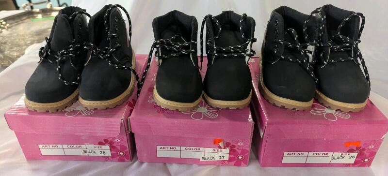 3 New Kids Boots. Sizes 26-28