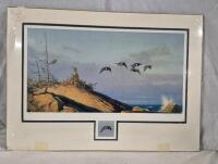 Vintage Signed Print "Bad River Ringnecks" # 98/395 - 23.5" by 17"