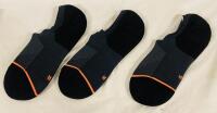 3 New Pairs of Men&rsquo;s Brisira Moisture-Wicking Socks, Black