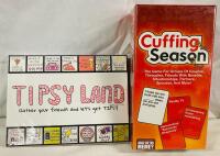 2 New Adult/Drinking Games, Includes Tipsy Land and Cuffing Season