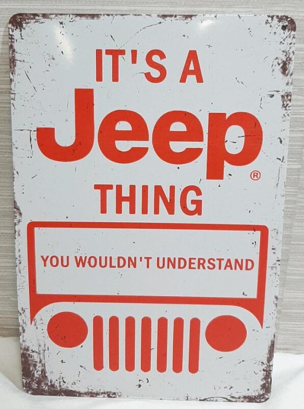 New Jeep Metal Sign | 12"&times;8"