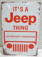 New Jeep Metal Sign | 12"&times;8"
