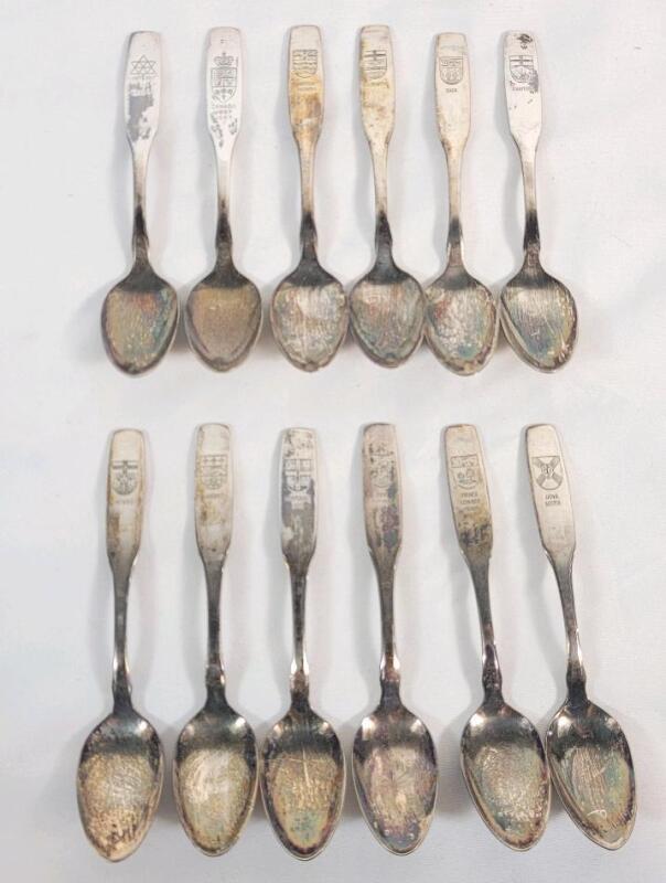 Vintage 1967 (1867-) Oneida Canada Centennial Confederation Souvenir Spoon Set .