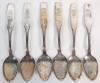 Vintage 1967 (1867-) Oneida Canada Centennial Confederation Souvenir Spoon Set . - 2