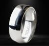 Titanium Steel Stamped Minimalist Band Ring Size 13 - 3