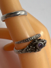 Amethyst Sterling Snake Ring Geiko inclusion Quartz Pendant + - 3